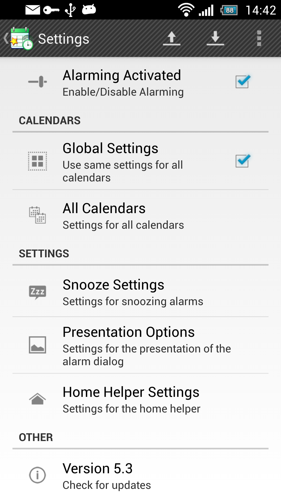 Android App Calendar Event Reminder foobarblog 2.0